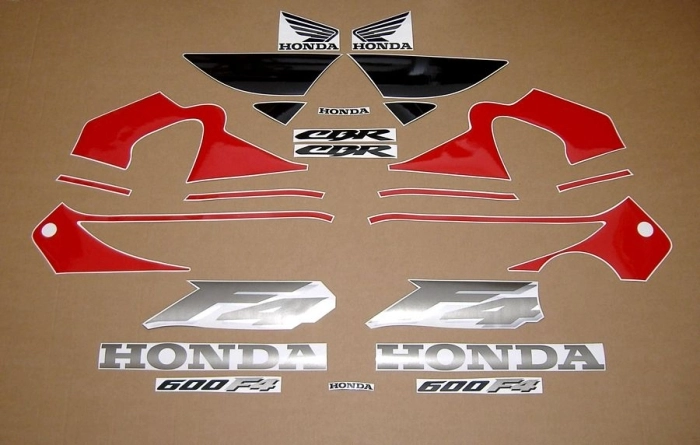 Restoration Sticker for Honda CBR 600 F4 1999 in Red/Black