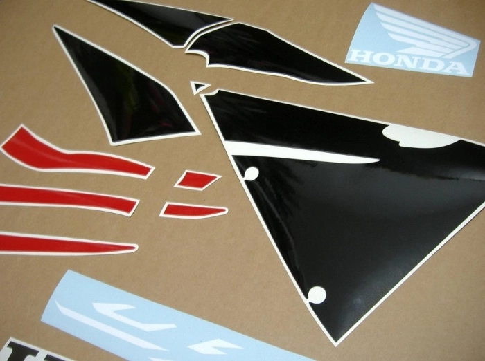 Restauration Aufkleber-Set für Honda CBR 600RR 2006 in Schwarz/Rot/Silber