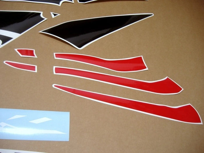 Honda CBR 600RR 2006 - Schwarz/Rot/Silber - Aufkleber-Dekor