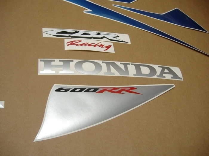 Honda CBR 600RR 2007 - Blue/Silver/Black - Sticker-Decals