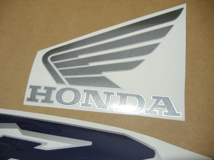 Honda VFR 800i 1999 with Blue EU Vinyl-Sticker