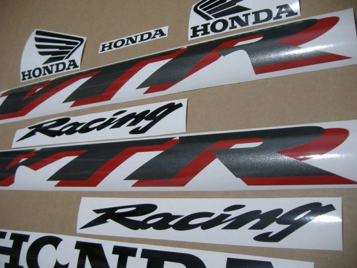 Honda VTR 1000 2001 with Silver Vinyl-Sticker