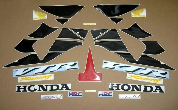 Restoration Sticker for Honda VTR 1000 2000 in Red/Black