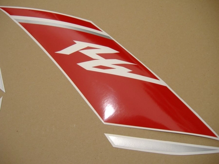 Yamaha YZF-R6 2008 - Weiß/Rot - Aufkleber-Dekor