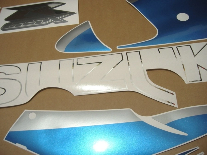 Suzuki GSX-R 600 2000 - Blau/Schwarz - Aufkleber-Dekor