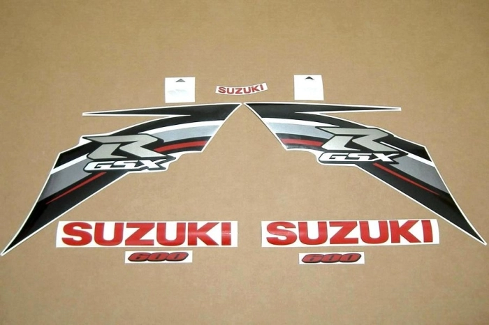 Restoration Sticker for Suzuki GSX-R 600 2013 in White/Black