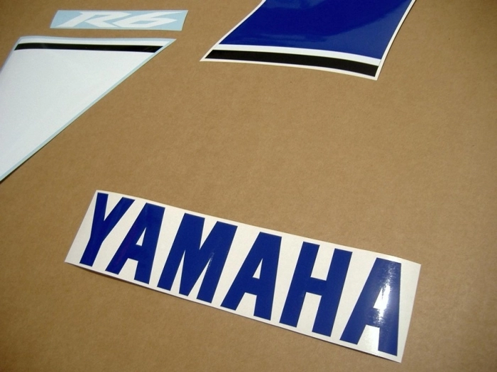 Yamaha YZF-R6 2010 - Blue/White - Sticker-Decals