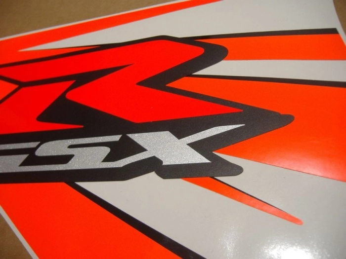 Suzuki GSX-R 1000 2009-2014 with Neon-Orange Replica Decal