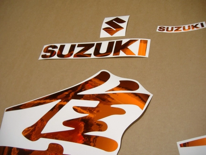 Suzuki Hayabusa 1999-2007 mit Chrome-Orange Motorrad Dekor