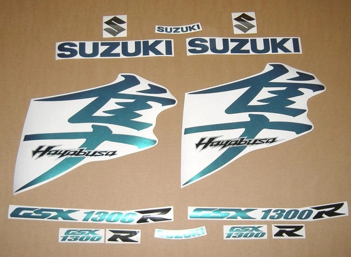 Suzuki Hayabusa 2008-2019 in FlipFlop mit Aufkleber-Dekor