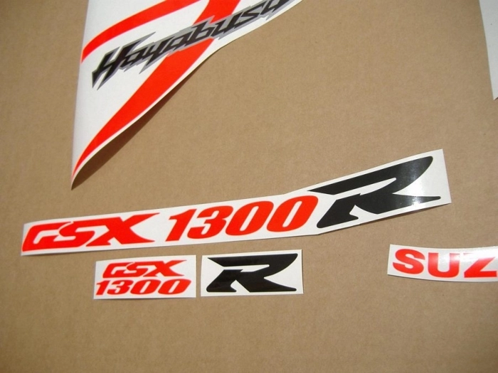 Replica Dekor für Suzuki Hayabusa 2008-2019 in Fluoreszierend-Rot