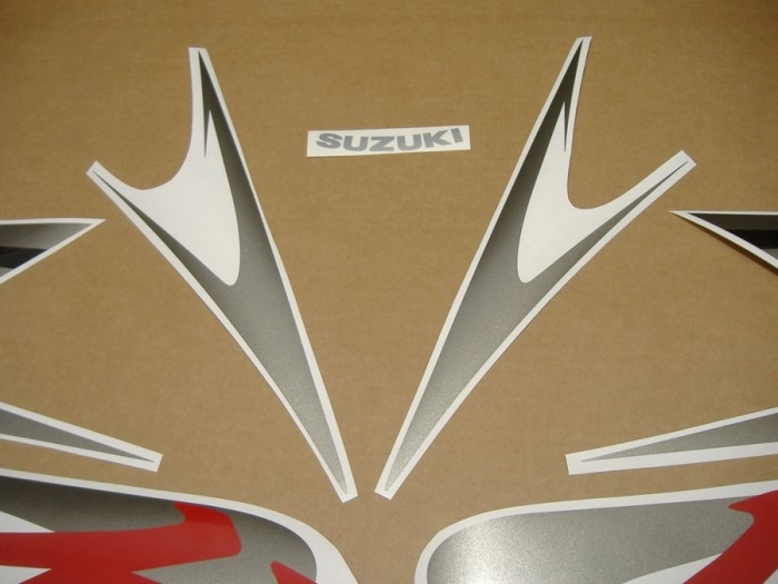 Replica Dekor für Suzuki Hayabusa GSX-1300R 2008-2014 in Grau/Rot