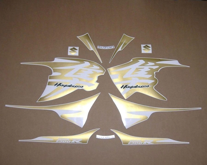 Suzuki Hayabusa GSX-1300R 2010-2011 with Gold Motorcycle Decals