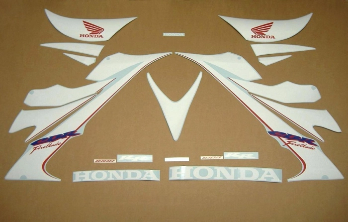 Honda CBR 1000RR 2006-2007 in weiß mit Aufkleber-Dekor