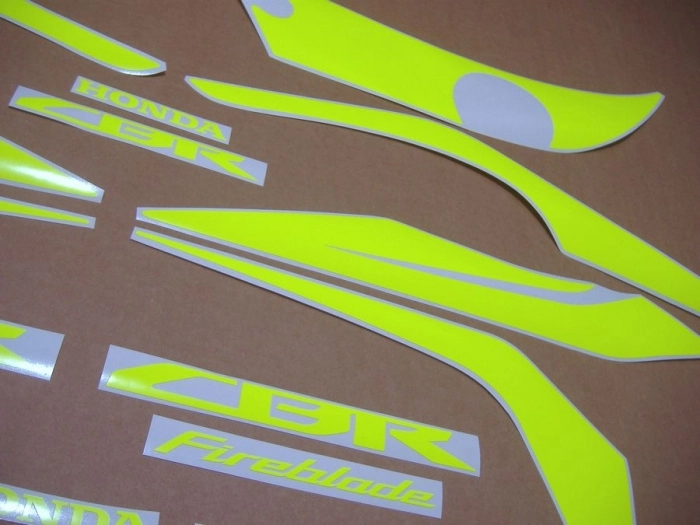 Restoration Sticker for Honda CBR 1000RR 2008-2011 in Neon-Yellow