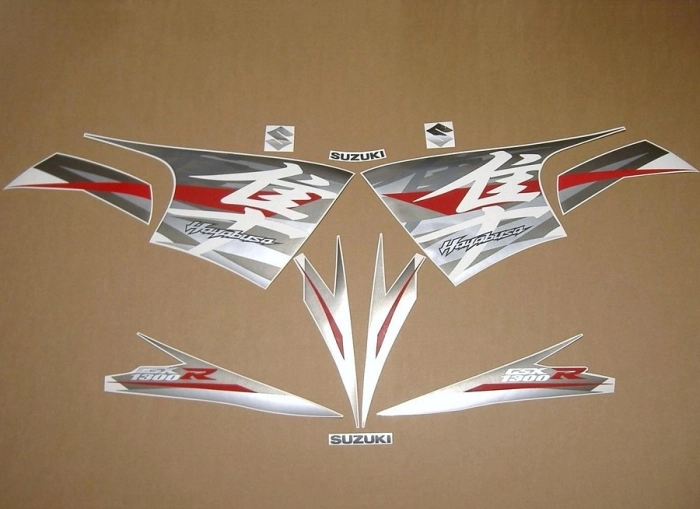 Suzuki Hayabusa 2012 mit Weiß Motorrad Dekor