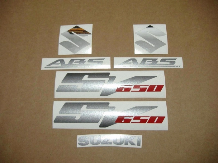 Restoration Sticker for Suzuki SV 650 2007 in Titangrau