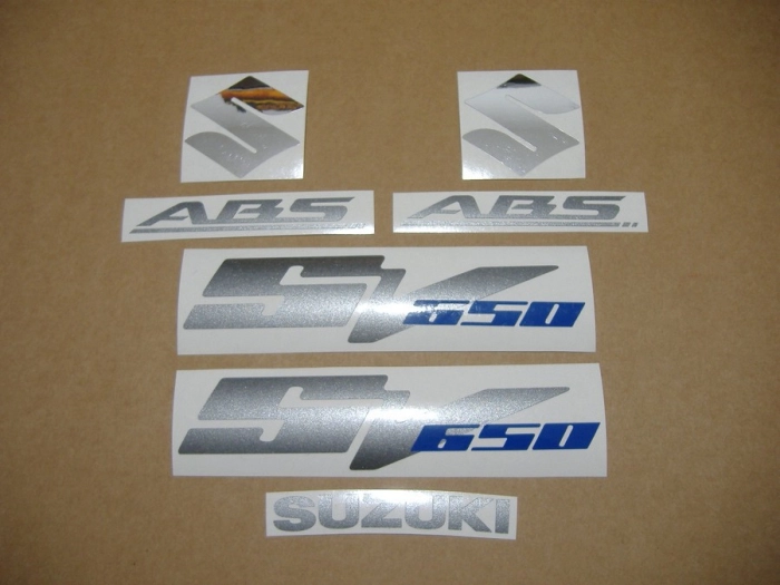Restoration Sticker for Suzuki SV 650 2009 in Silver