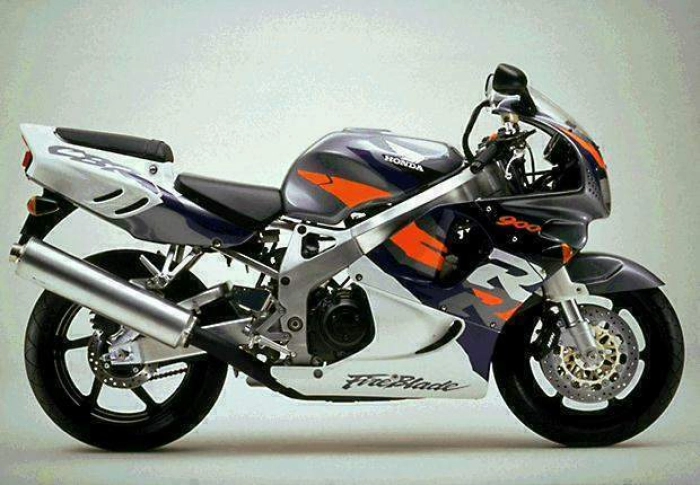Honda CBR 919RR 1996 with Grey/Orange/White Motorcycle Decals