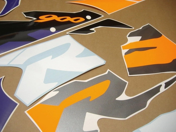 Honda CBR 919RR 1996 - Grey/Orange/White - Sticker-Decals