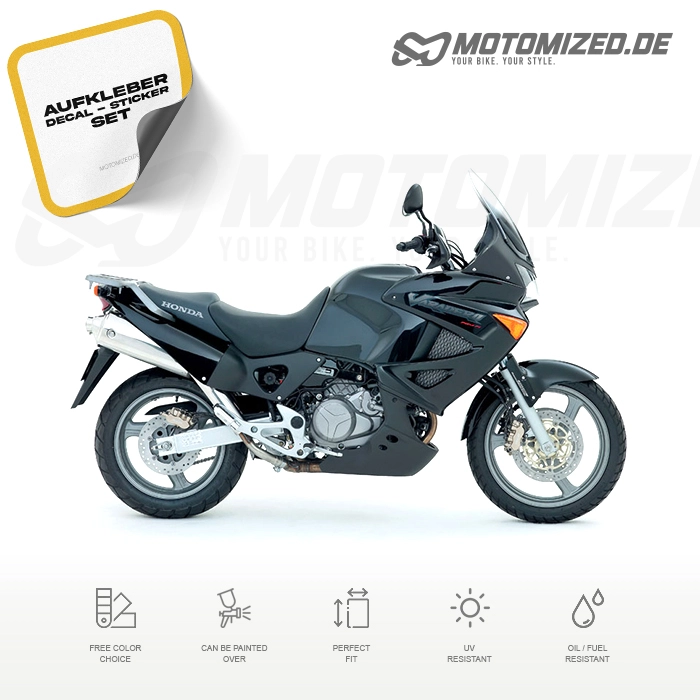 Honda XL 1000V Varadero 2006 in schwarz mit Aufkleber-Dekor