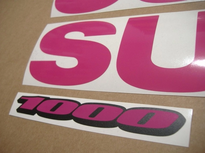 Restoration Sticker for Suzuki GSX-R 1000 Universal in Pink