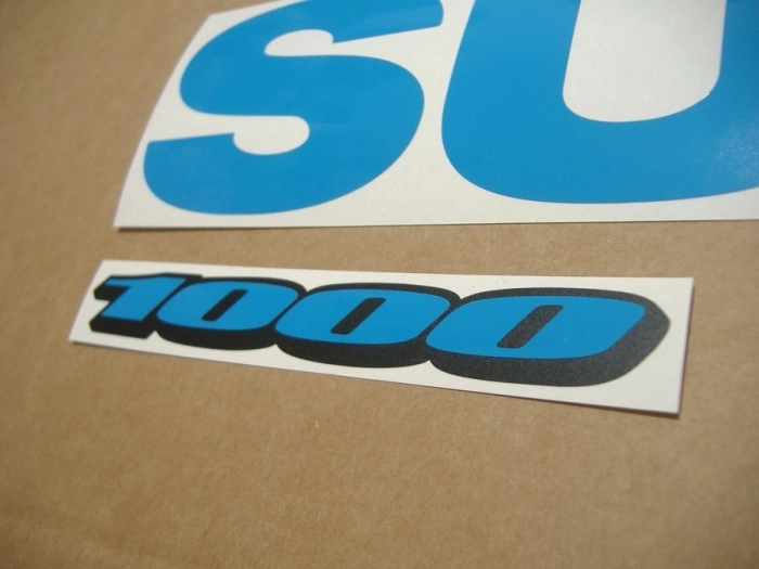 Restoration Sticker for Suzuki GSX-R 1000 Universal in Lightblue