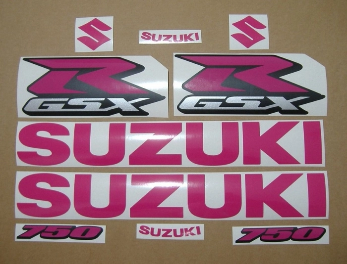 Suzuki GSX-R 750 Universal with Pink Motorcycle Decals