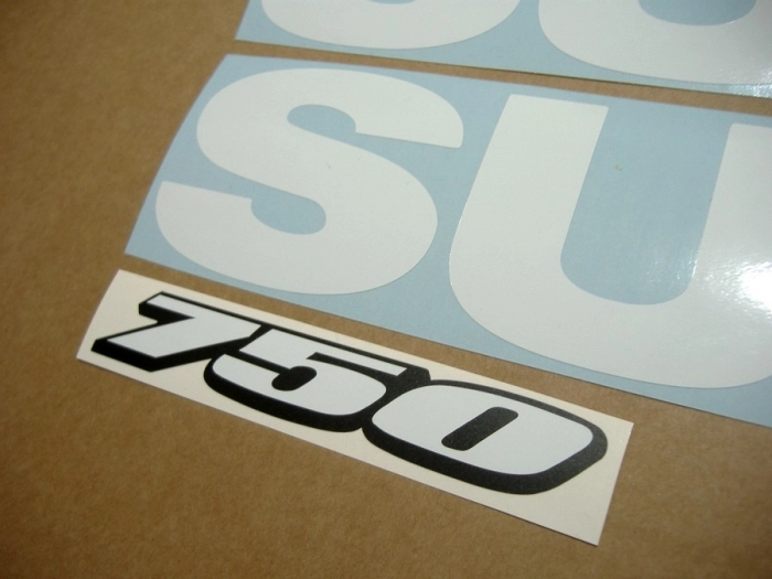 Restoration Sticker for Suzuki GSX-R 750 Universal in White