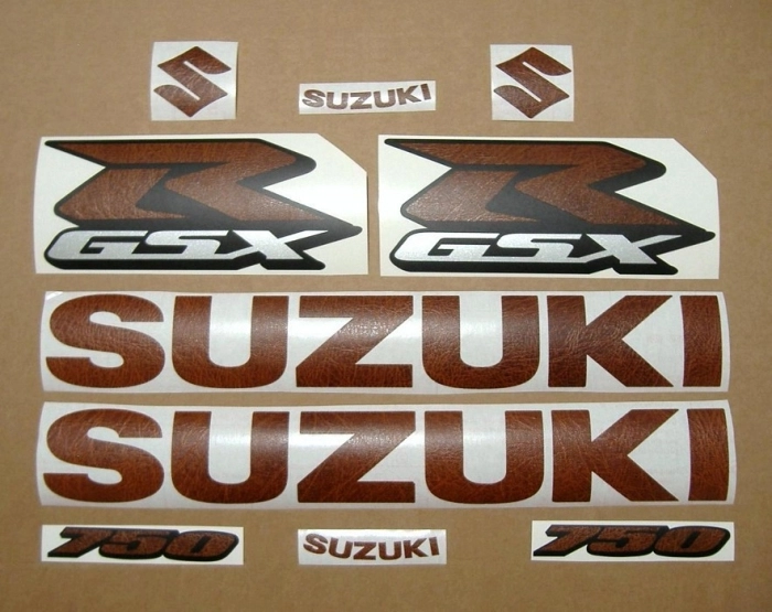 Suzuki GSX-R 750 Universal with Leder Motorcycle Decals