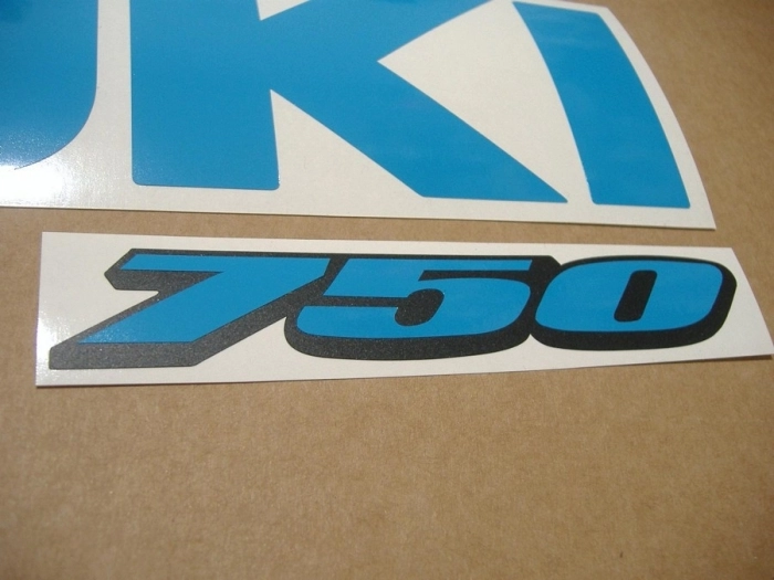 Restoration Sticker for Suzuki GSX-R 750 Universal in Lightblue