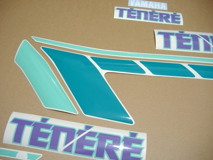 Yamaha XTZ 660 Tenere 1993 with Black/Green Vinyl-Sticker