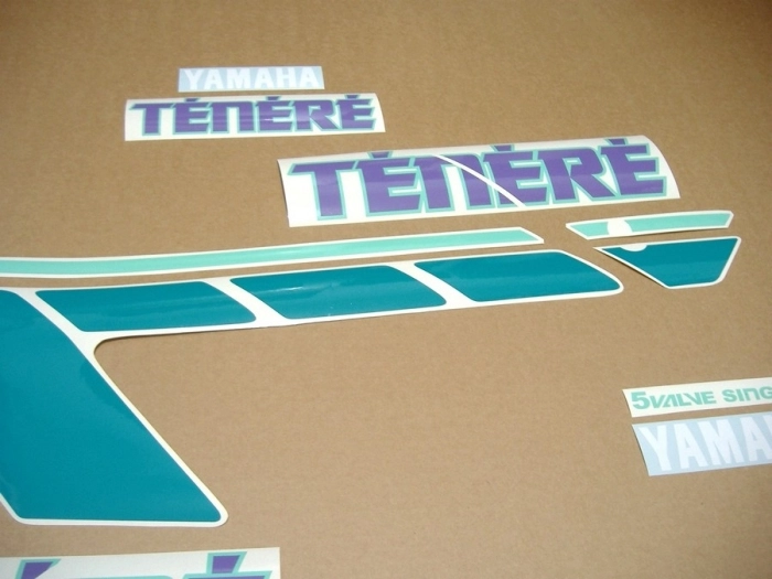 Yamaha XTZ 660 Tenere 1993 - Black/Green - Sticker-Decals