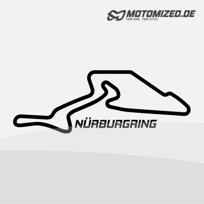 Nürburgring GP-Strecke Aufkleber Sticker in Wunschfarben