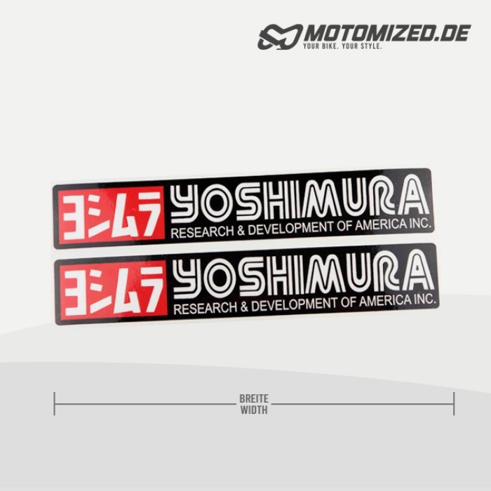 YOSHIMURA V1 Auspuff-Aufkleber hitzefest YOSHIMURA V1 Auspuff-Aufkleber hitzefest