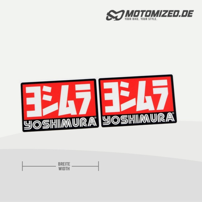 YOSHIMURA V2 Auspuff Aufkleber, hitzefest, 2 Stück YOSHIMURA V2 Auspuff Aufkleber, hitzefest, 2 Stück
