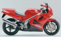 Honda VFR 750 1994 with Red Motorcycle Decals