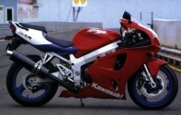 Kawasaki ZX-7R 1998 with Red Motorcycle Decals