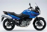 Suzuki DL650 V-STROM 2008 with Blue Motorcycle Decals