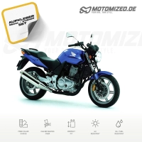 Honda CBF 500 2004 with Blue Motorcycle Decals
