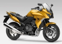 Honda CBF 1000 2011 with Gold Motorcycle Decals