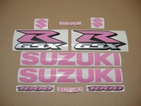 Suzuki GSX-R 1000 Universal with Barbie Pink Motorcycle Decals