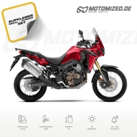 Honda CRF 1000L Africa Twin 2017 with Burgundy Motorcycle Decals