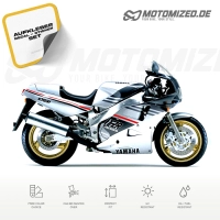 Yamaha FZR 1000 1989 with Silver/Grey Motorcycle Decals