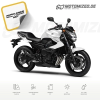 Yamaha XJ6 2011 with White Motorcycle Decals