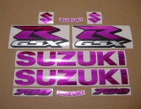 Suzuki GSX-R 750 Universal - Chrome Pink - Aufkleber-Dekor