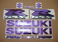 Suzuki GSX-R 750 Universal - Chrome Lila - Aufkleber-Dekor