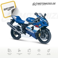 Suzuki GSX-R 750 2005 als 20th Anniversary mit Aufkleber-Dekor