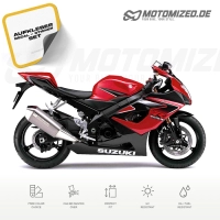 Suzuki GSX-R 1000 2006 in rot/schwarz mit Aufkleber-Dekor