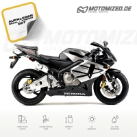Honda CBR 600RR 2004 in schwarz/silber mit Aufkleber-Dekor